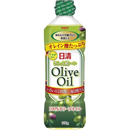 日清 オリーブオイル コレステロール０　600g　8本 日清オイリオ さらっと軽〜いオリーブオイル 600g Green Beans