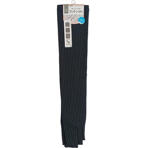 イチーナ UVロング指切手袋 長さ約45cm ドット柄 ブラック