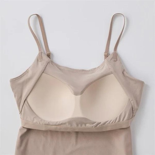 PEACE FIT(ピースフィット) SilkyFACT モールドカップ付 キャミソール 婦人 ライトベージュ L トップバリュ