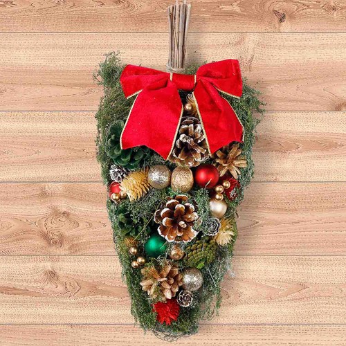 クリスマスを彩るスワッグ　brown ver. クリスマス スワッグ 長さ 約38cm Green Beans | グリーンビーンズ by AEON