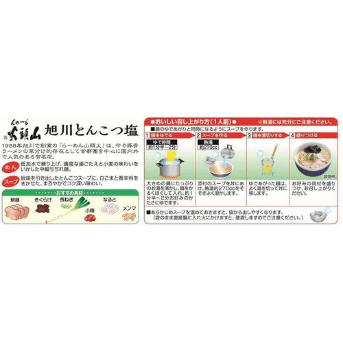 菊水 ラーメン山頭火 旭川とんこつ塩 2人前