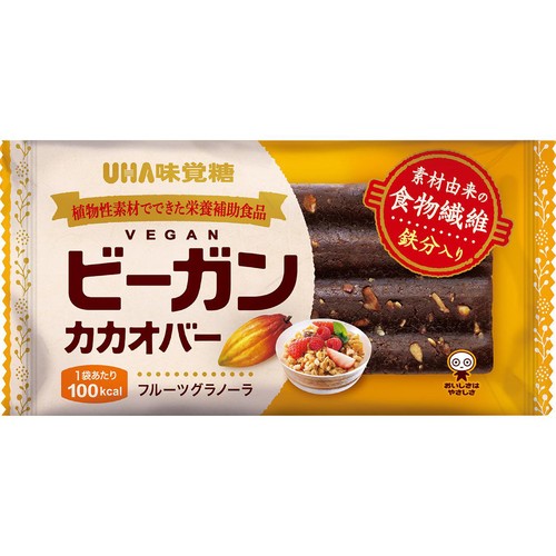 UHA味覚糖 ビーガンカカオバー フルーツグラノーラ 1本