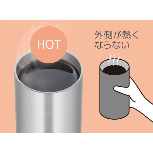 サーモス 真空断熱タンブラー340ml メタリックブラック JDW340C MBK