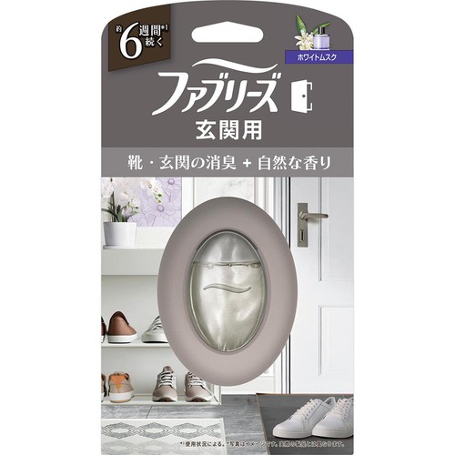 P&G ファブリーズ 玄関用消臭剤 靴・玄関の消臭+自然な香り ホワイトムスク 7mL
