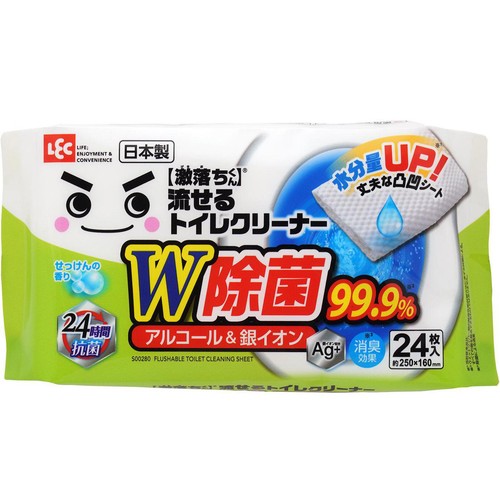 レック 激落ち 流せる除菌トイレクリーナー24枚 1個