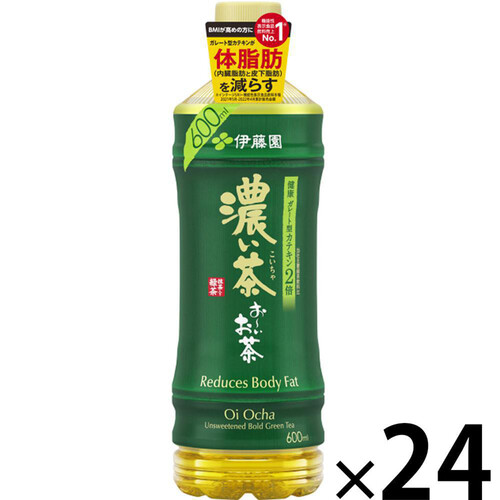 伊藤園 おーいお茶 濃い茶 1ケース 600ml x 24本 Green Beans