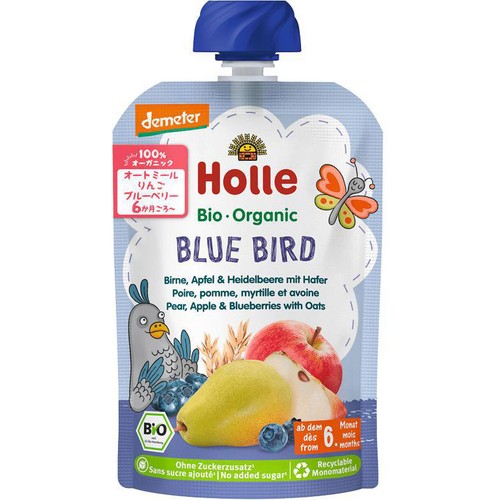 Holle 有機ベビースムージー ブルーバード 6か月ごろから 100g