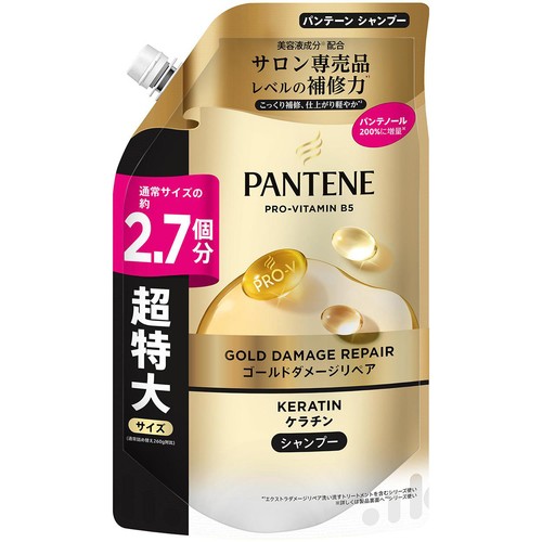P&G パンテーン ゴールドダメージリペア  シャンプー つめかえ超特大サイズ 700g