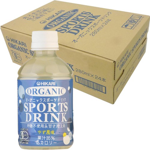 光食品 オーガニック スポーツドリンク 1ケース 280ml x 24本