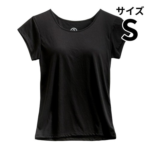 ドウシシャ ゴリラの鎧 半袖Tシャツ(カップ付き) レディース Sサイズ ブラック GRWSTLSBK