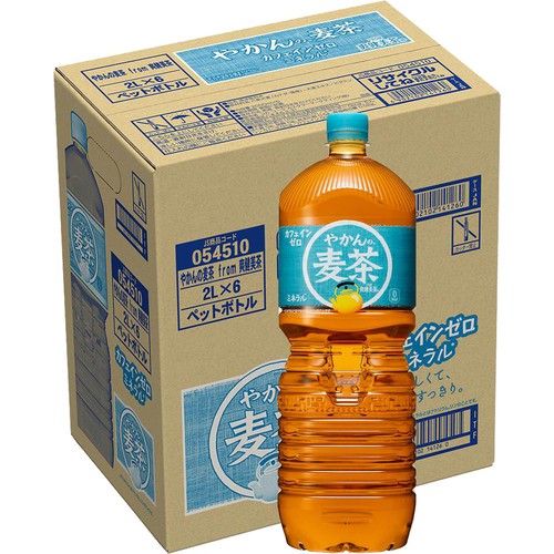 コカ・コーラ やかんの麦茶 1ケース 2000ml x 6本 Green Beans