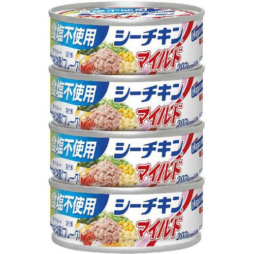 はごろもフーズ 食塩不使用 シーチキン マイルド 70g x 4缶