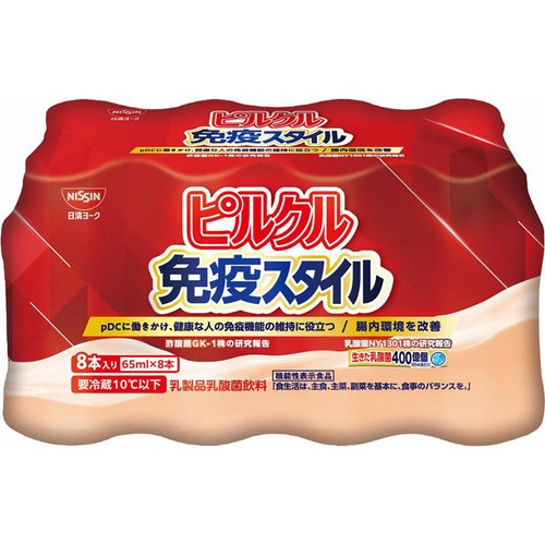 日清ヨーク ピルクル 免疫スタイル 65ml x 8本 Green Beans