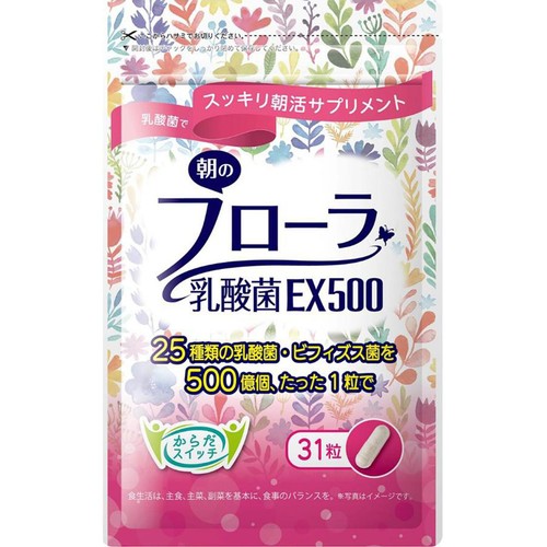 伊藤忠食品 朝のフローラ乳酸菌 EX500 31粒