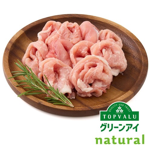 宮城県産 ナチュラルポークもも切りおとし 110g-190g 【冷蔵】トップバリュグリーンアイナチュラル