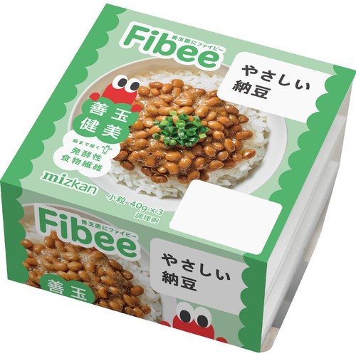 ミツカン Fibee やさしい納豆 40g x 3個 Green Beans | グリーン