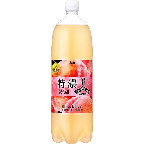 アサヒ飲料 三ツ矢 特濃ピーチスカッシュ 1500ml Green Beans