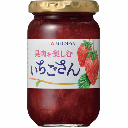 明治屋 国産いちごジャム 果肉を楽しむいちごさん 195g Green Beans