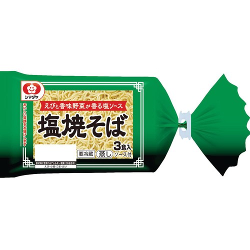 シマダヤ 塩焼そばソース付 3食入