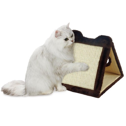 【ペット用】 マルカン どこでもツメとぎ三角トンネル 1個
