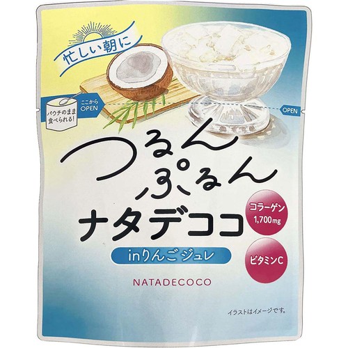 和歌山産業 つるんぷるんナタデココ 120g Green Beans | グリーン