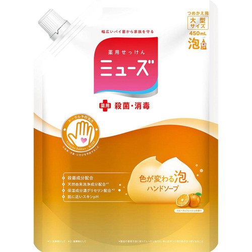 レキットベンキーザー ミューズ 泡ハンドソープ フルーティフレッシュ つめかえ用大型サイズ 450mL