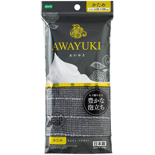 オーエ あわゆき ナイロンタオル かため Gy 1個