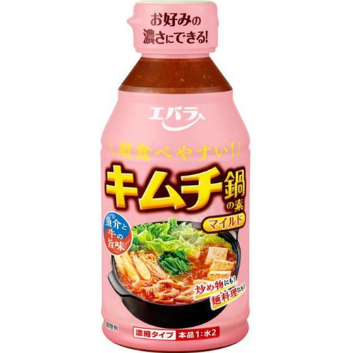 エバラ食品 キムチ鍋の素 マイルド 300ml