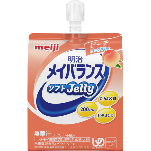 明治 メイバランス ソフトJelly ピーチヨーグルト味 125ml Green Beans