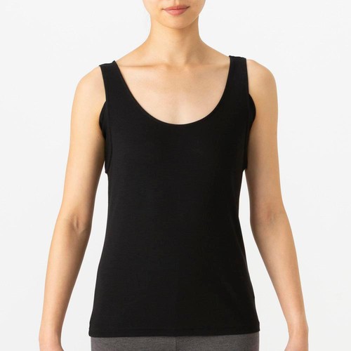 PEACE FIT(ピースフィット) COOL汗取りパッド付タンクトップ 婦人 クロ XL トップバリュ
