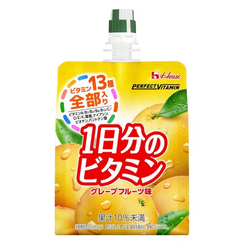 ハウスウェルネスフーズ 1日分のビタミンゼリー グレープフルーツ 180g