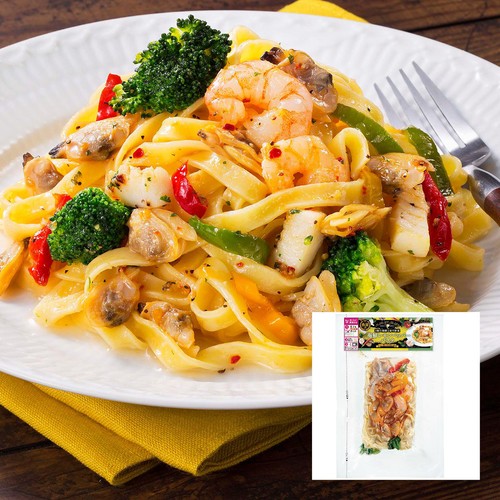 柳川冷凍食品 海鮮レモンペッパーパスタ【冷凍】 280g