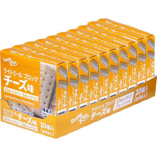 スウィーフィー ライトミールブロック チーズ味＜ボール＞ 4本入 x 10個