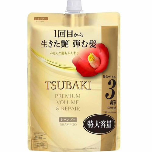 ファイントゥディ ツバキ プレミアムボリューム&リペア シャンプー つめかえ用3個分特大容量 900mL