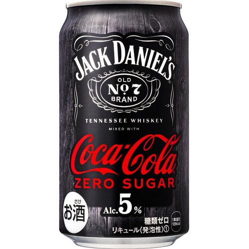 5%】コカ・コーラ ジャックダニエル&コカ・コーラゼロ 350ml Green