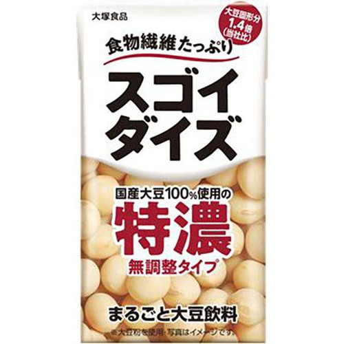 大塚食品 スゴイダイズ 無調整タイプ特濃 125ml