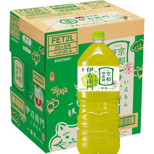 サントリー 伊右衛門 1ケース 2000ml x 6本