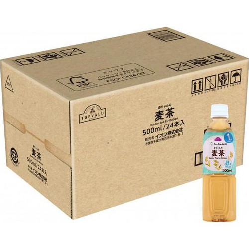 fun fun smile 赤ちゃんの麦茶＜ケース＞ 500ml x 24本 1か月頃から