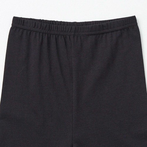 スクールキッズ綿混マイクロミニ丈レギンス クロ150cm トップバリュ