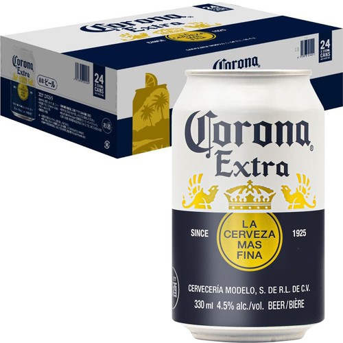 4.5%】 AB InBev Japan コロナ エキストラ 1ケース 330ml x 24本 Green