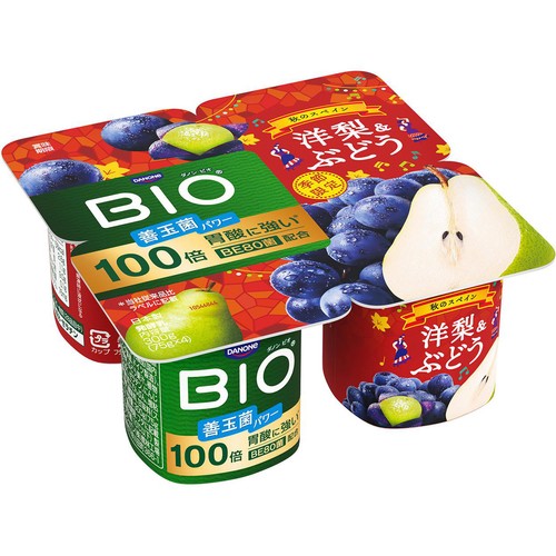 ダノン ビオ 洋梨&ぶどう 75g x 4個