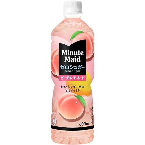コカ・コーラ ミニッツメイド ゼロシュガー ピーチレモネード 600ml