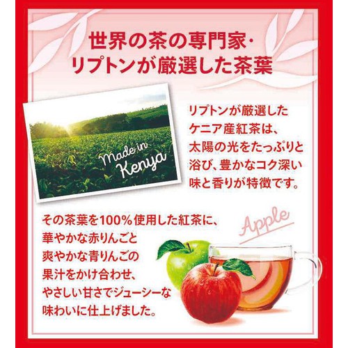 森永乳業 リプトン アップルティー 赤りんご&青りんご 900ml