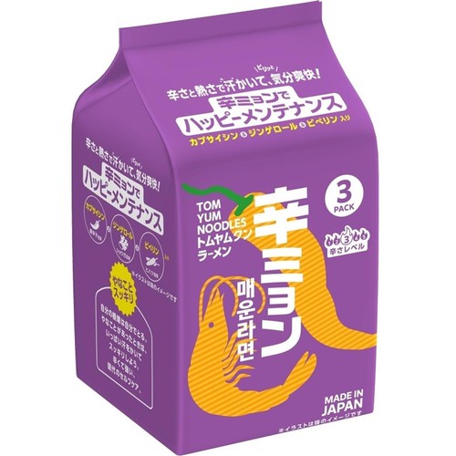 日清食品 辛ミョン トムヤムクンラーメン 276g(92g x 3袋入) Green