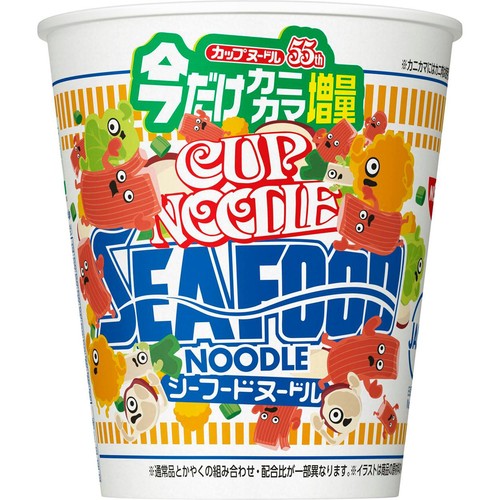 日清食品 カップヌードル シーフードヌードル 今だけカニカマ増量 76g