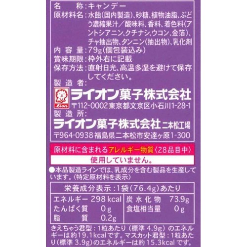 ライオン菓子 きえちゃうキャンディー 79g
