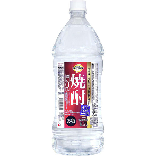 焼酎25度 2700ml トップバリュベストプライス