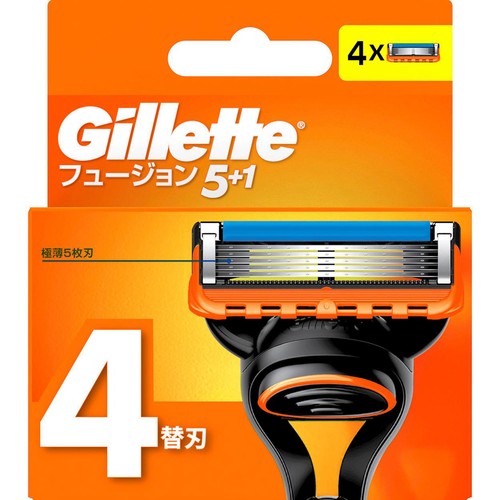 ジレット フュージョン マニュアル  替刃4個入