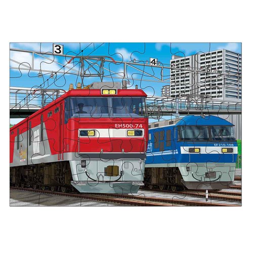 くもん出版 くもんのジグソーパズル STEP3 はたらく電車 2.5歳以上