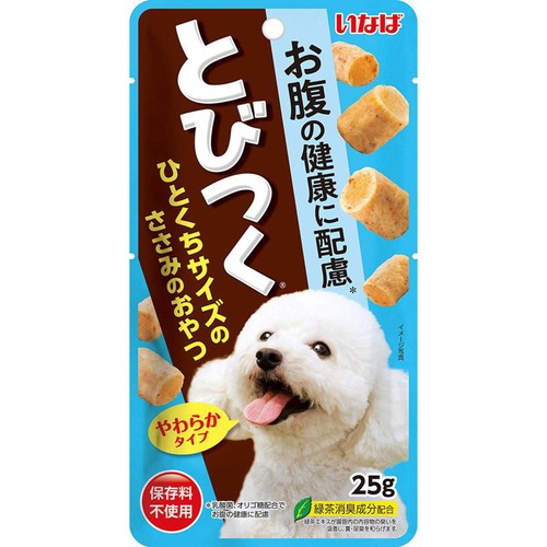 【ペット用】 いなば とびつく お腹の健康に配慮 やわらかタイプ 25g